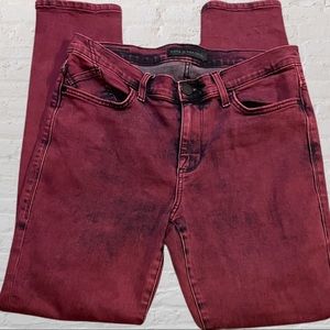 EUC Rock and Republic Burgundy Skinny Jeans